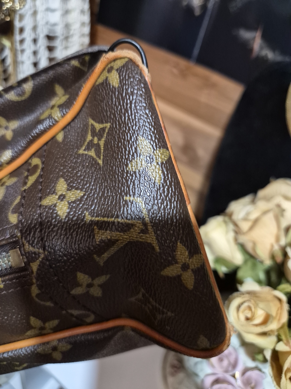 Louis Vuitton Brown Monogram Canvas Satchel with Vachetta Leather Trim - Picture 7 of 10